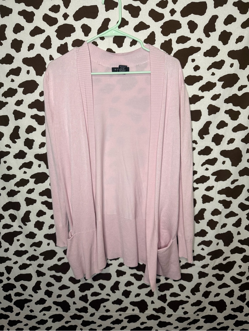 Grace Light Pink Open-Front Cardigan